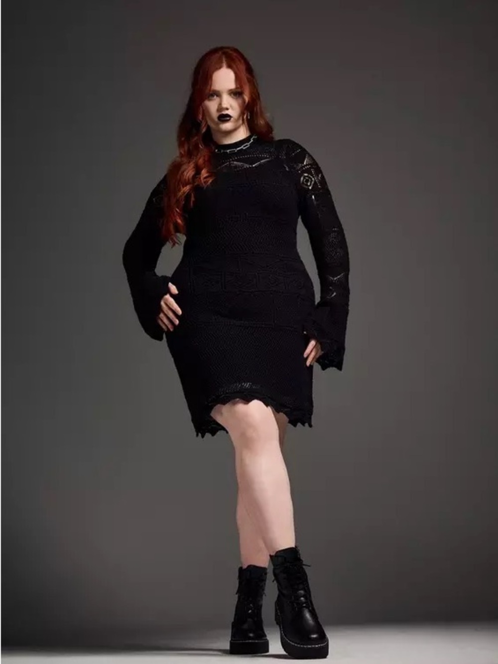 Torrid Nightfall Crochet Dress